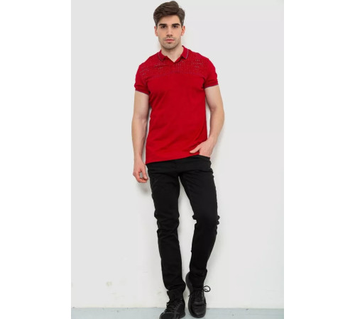 Поло чоловіче, колір бордовий, 214R1842