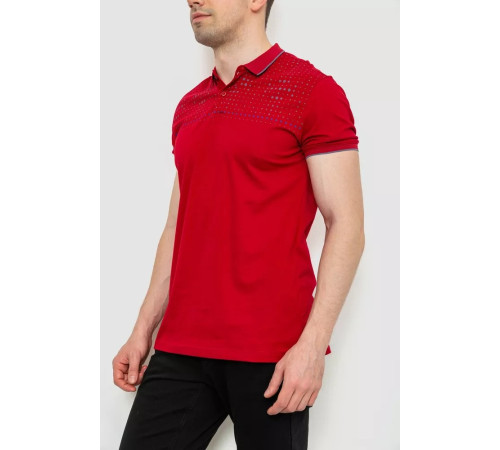 Поло чоловіче, колір бордовий, 214R1842
