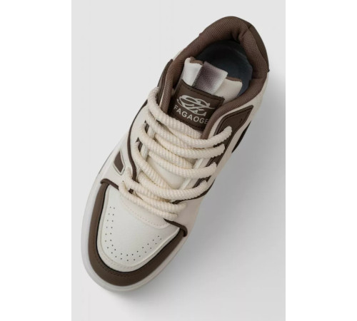 Кросівки чоловічі демісезонні, колір біло-коричневий, 243RHK90
