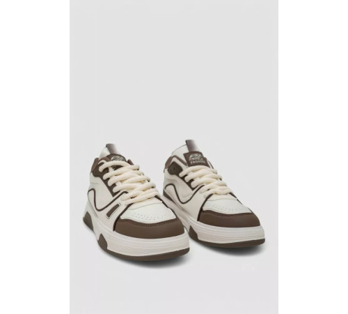 Кросівки чоловічі демісезонні, колір біло-коричневий, 243RHK90