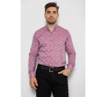 Сорочка чоловіча з довгим рукавом, колір пудровий, 214R2699-1