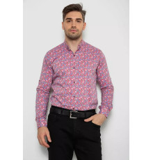 Сорочка чоловіча з довгим рукавом, колір пудровий, 214R2699-1