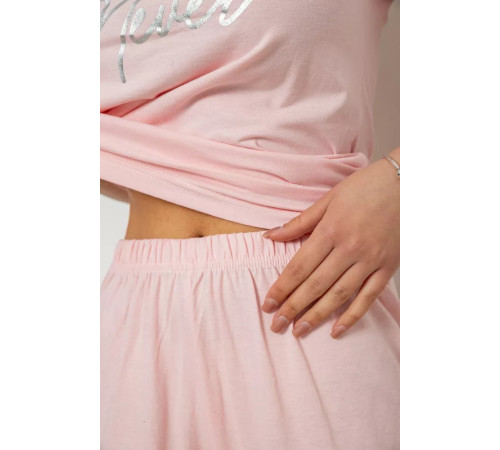 Женская пижама с принтом, цвет розовый, 243R9205
