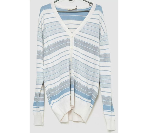 Кофта мужская на пуговицах, цвет молочно-серый, 244R6124