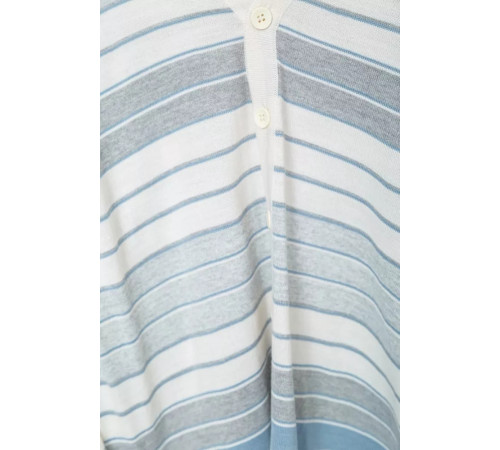 Кофта мужская на пуговицах, цвет молочно-серый, 244R6124