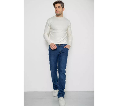 Джинси чоловічі на флісі, колір синій, 254R2411