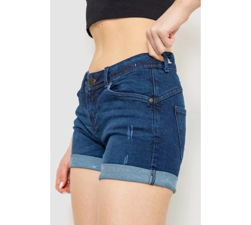 Шорты женские джинсовые, цвет синий, 186R003