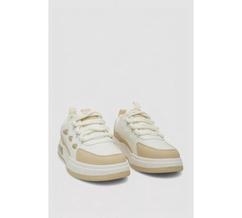 Кроссовки мужские демисезонные, цвет бело-бежевый, 243RHK106