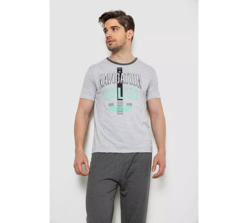 Піжама чоловіча, колір сірий, 243R6201