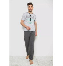 Піжама чоловіча, колір сірий, 243R6201