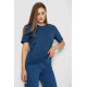 Футболка жіноча однотонна, колір синій, 238R112