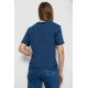 Футболка жіноча однотонна, колір синій, 238R112