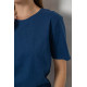 Футболка жіноча однотонна, колір синій, 238R112