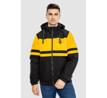 Куртка чоловіча демісезонна двостороння, колір чорно-жовтий, 214R23076