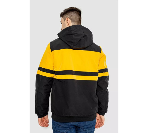 Куртка чоловіча демісезонна двостороння, колір чорно-жовтий, 214R23076