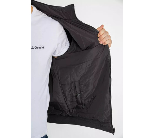 Куртка чоловіча демісезонна двостороння, колір чорно-жовтий, 214R23076