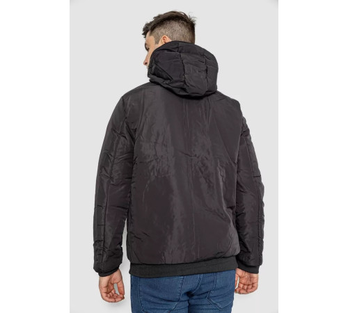 Куртка чоловіча демісезонна двостороння, колір чорно-жовтий, 214R23076