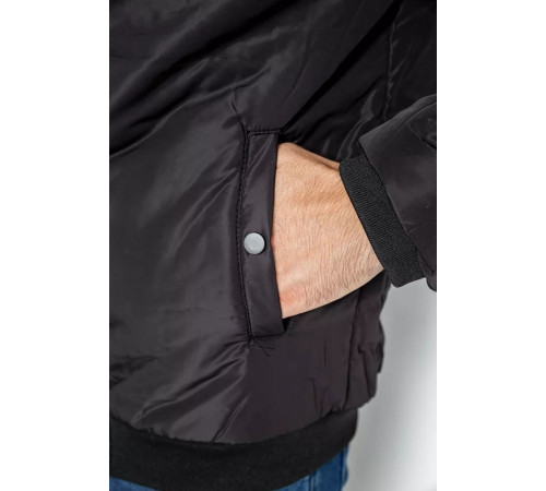 Куртка чоловіча демісезонна двостороння, колір чорно-жовтий, 214R23076