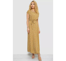 Сукня з принтом, колір світло-коричневий, 214R0228-9