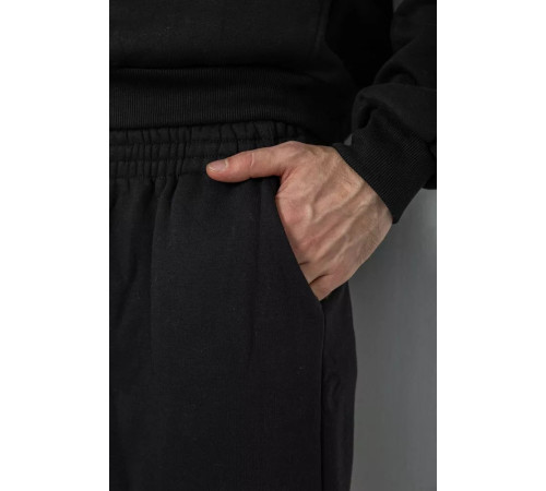 Спорт костюм чоловічий на флісі, колір чорний, 244R9146