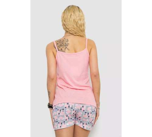 Женская пижама с принтом, цвет розовый, 238R3130.