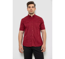 Рубашка мужская однотонная, цвет бордовый, 214R6917-7