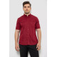 Рубашка мужская однотонная, цвет бордовый, 214R6917-7