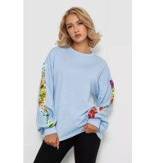 Свитшот женский, цвет голубой, 102R445-1