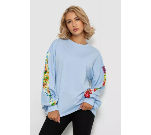 Світшот жіночий, колір блакитний, 102R445-1