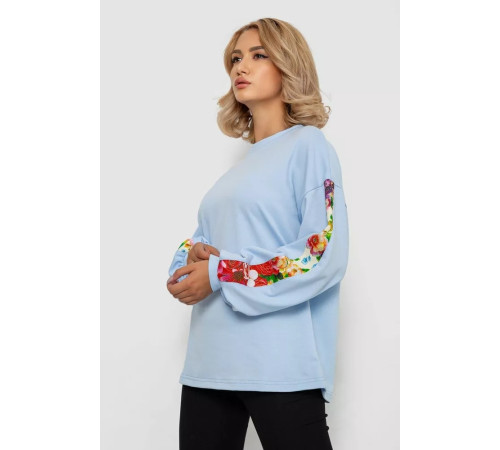 Світшот жіночий, колір блакитний, 102R445-1