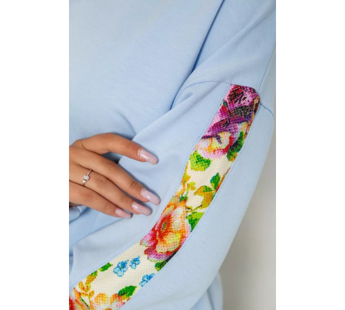 Світшот жіночий, колір блакитний, 102R445-1