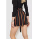 Шорти жіночі в смужку, колір чорний, 244R078