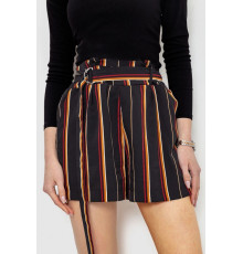 Шорти жіночі в смужку, колір чорний, 244R078