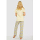 Жіноча піжама з принтом, колір жовтий, 243R6001