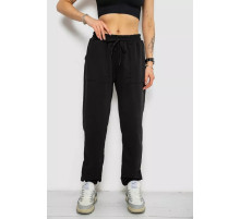 Спортивные брюки женские, цвет черный, 238R347