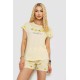 Женская пижама с принтом, цвет желтый, 243R2100