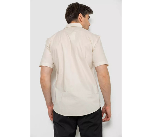 Сорочка чоловіча однотонна, колір бежевий, 214R7117
