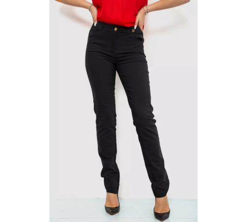Брюки женские, цвет черный, 244R7113