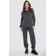 Спортивний костюм жіночий на флісі, колір сірий, 247R2021