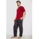Піжама чоловіча з принтом, колір бордовий, 243R1006