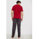 Піжама чоловіча з принтом, колір бордовий, 243R1006