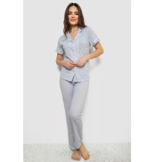 Женская пижама с принтом, цвет голубой, 243R7055.