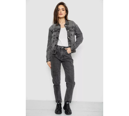 Куртка жіноча джинсова, колір сірий, 255RA2240