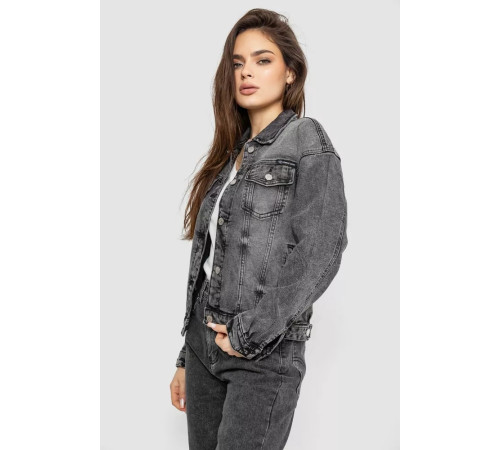 Куртка жіноча джинсова, колір сірий, 255RA2240