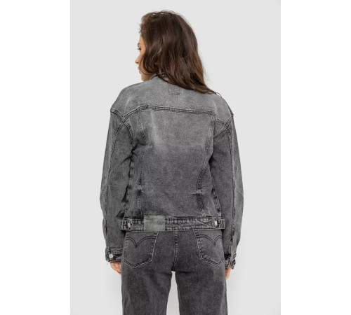 Куртка жіноча джинсова, колір сірий, 255RA2240