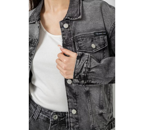 Куртка жіноча джинсова, колір сірий, 255RA2240
