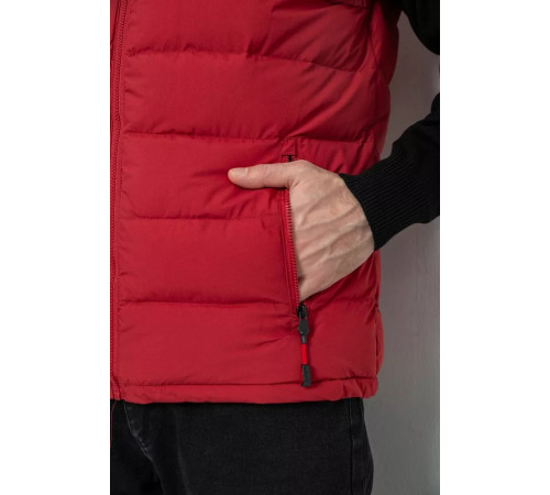 Жилетка чоловіча демісезонна, колір бордовий, 244RC666