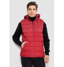 Жилетка чоловіча демісезонна, колір бордовий, 244RC666