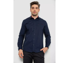 Рубашка мужская, цвет темно-синий, 214R7186