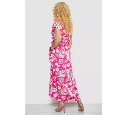 Платье с принтом софт, цвет розово-белый, 214R0228-1.